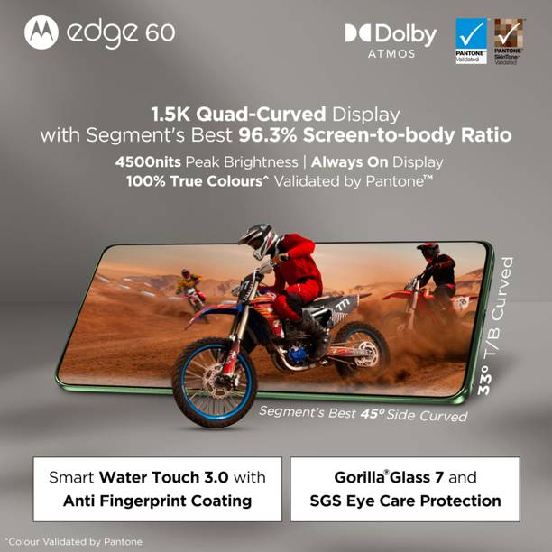 MOTOROLA Edge 60 5G (PANTONE Shamrock, 256 GB)  (12 GB RAM)