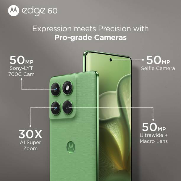 MOTOROLA Edge 60 5G (PANTONE Shamrock, 256 GB)  (12 GB RAM)