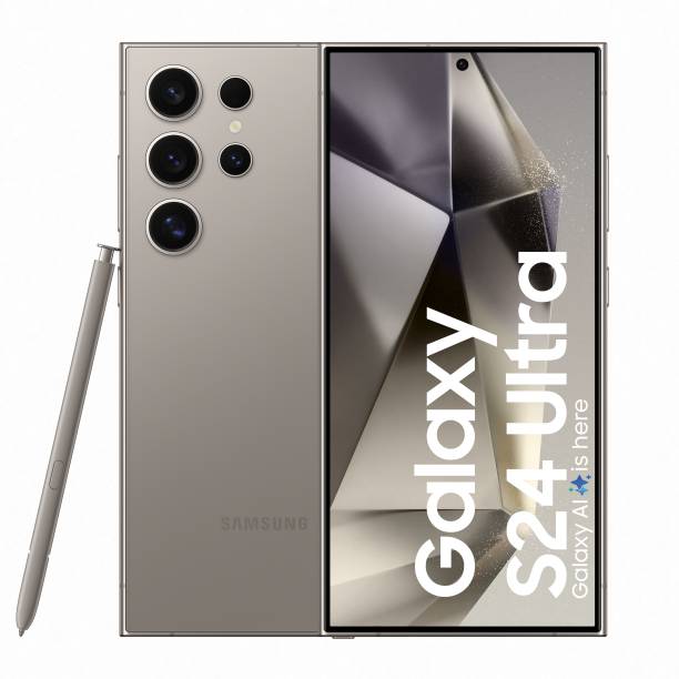 SAMSUNG Galaxy S24 Ultra 5G (Titanium Gray, 256 GB)