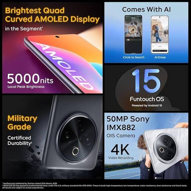 IQOO Z10 5G (Black, 128 GB)