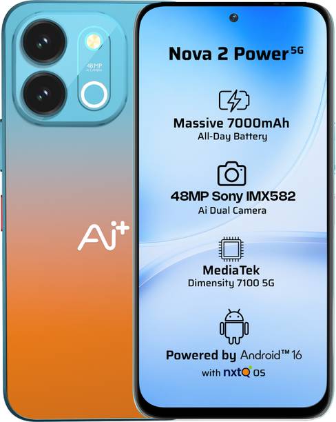 Ai+ Nova 2 Power 5G (Blue Fusion, 128 GB)