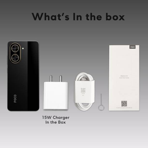 POCO C71 – Locked with Airtel Prepaid (Power Black, 64 GB)