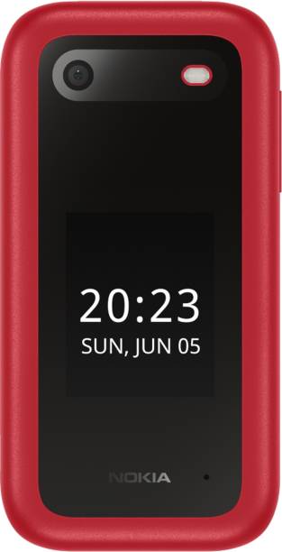 Nokia 2660 Flip 4G Volte Red keypad Mobile with Dual Si...