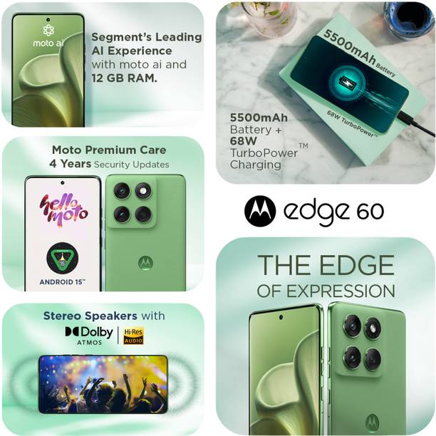 MOTOROLA Edge 60 5G (PANTONE Shamrock, 256 GB)  (12 GB RAM)