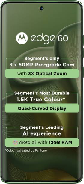 MOTOROLA Edge 60 5G (PANTONE Shamrock, 256 GB)  (12 GB RAM)