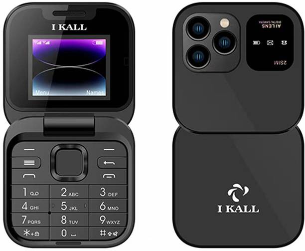 I Kall A5 Flip Mobile Phone - FM Radio, King Voice, Call & SMS Indicator Light