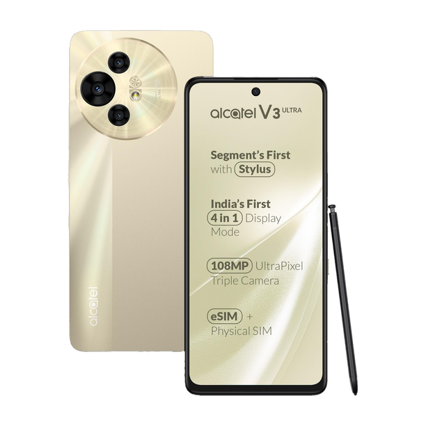 Alcatel V3 Ultra 5G (Champagne Gold, 128 GB)