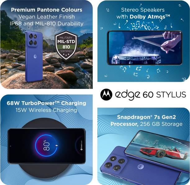 MOTOROLA Edge 60 Stylus (PANTONE Surf the Web, 256 GB)