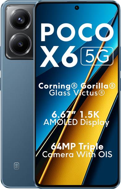 POCO X6 5G (Skyline Blue, 256 GB)