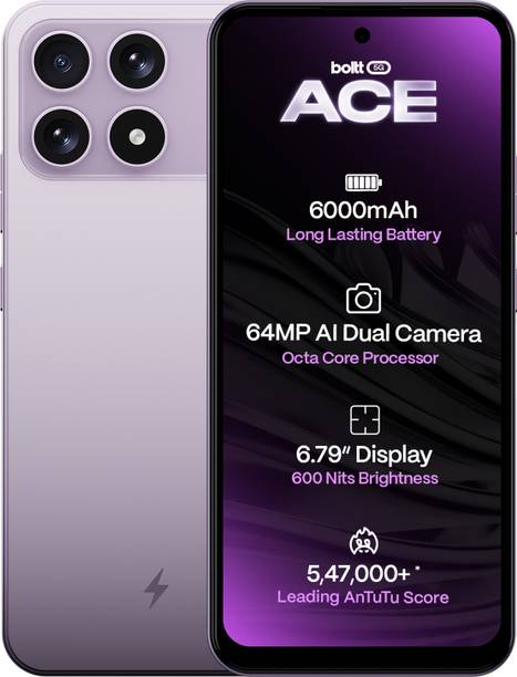 BOLTT ACE 5G (Lavender Bloom, 128 GB)
