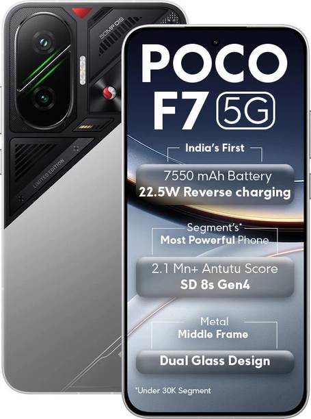 POCO F7 5G (Cyber Silver Edition, 512 GB)