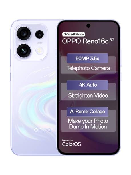 OPPO Reno16c 5G (Stellar Purple, 128 GB)