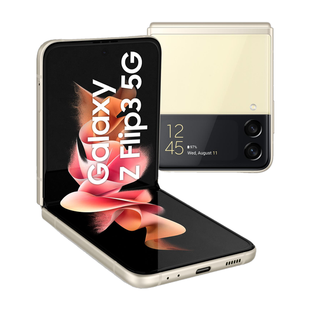 Samsung Galaxy Z Flip3 5G (Cream, 128 GB)