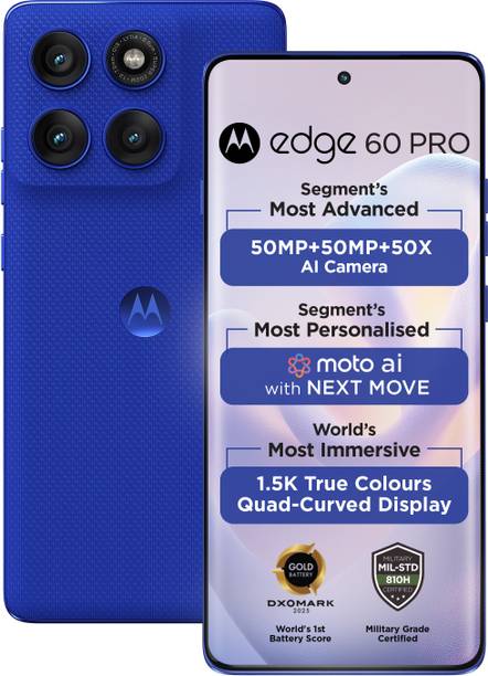 MOTOROLA Edge 60 Pro (Pantone Dazzling Blue, 256 GB) (12 GB RAM)