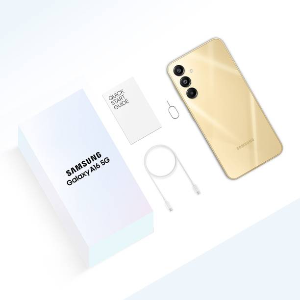 SAMSUNG Galaxy A16 5G (Gold, 128 GB)  (8 GB RAM)