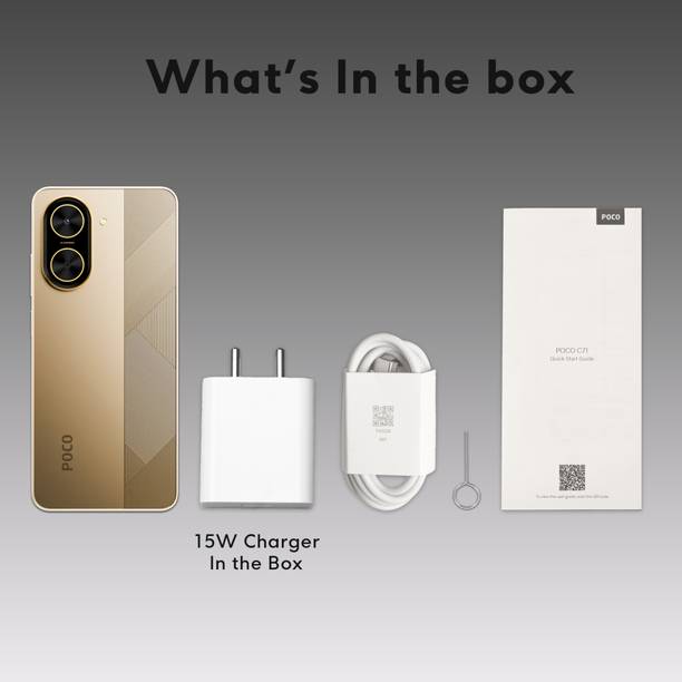 POCO C71 – Locked with Airtel Prepaid (Desert Gold, 64 GB)