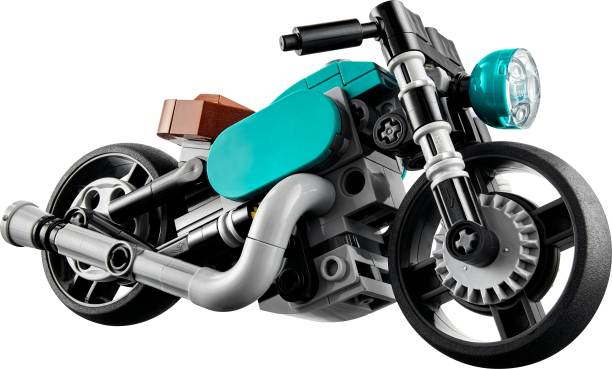 LEGO Creator 3-in-1 Vintage Motorcycle (128 Blocks) Model Building Kit