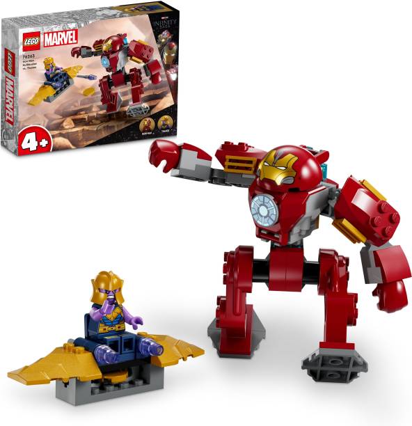 LEGO Marvel Super Heroes Iron Man Hulkbuster vs Thanos (66 Blocks) Model Building Kit