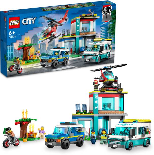 LEGO City Emergency Vehicles HQ (706 Blocks)