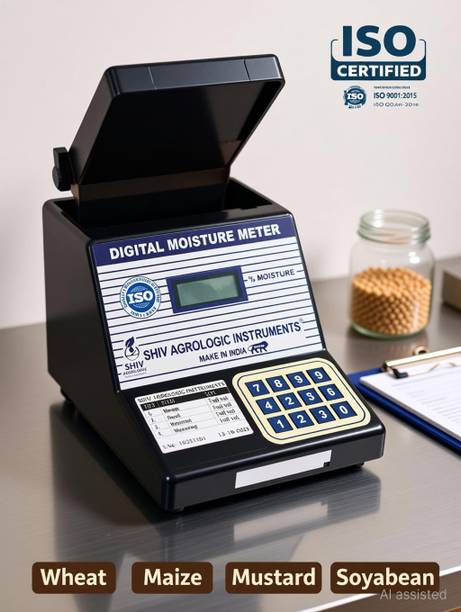 shiv agrologic instruments Soya bean, Wheat, Maize, Moong All-in-One Digital Moisture Measurer