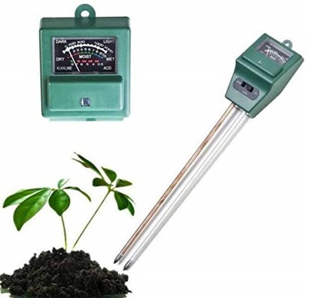 Flipco Soil Tester, 3-in-1 pH Meter Test Kit All-in-One Analog Moisture Measurer