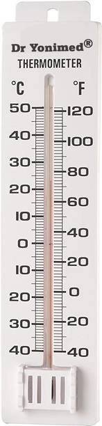 DR YONIMED Manual Room Temperature Thermometer -40 Deg C to 50 Deg. C Manual Room Thermometer For Indoor & Outdoor All-in-One Analog Moisture Measurer