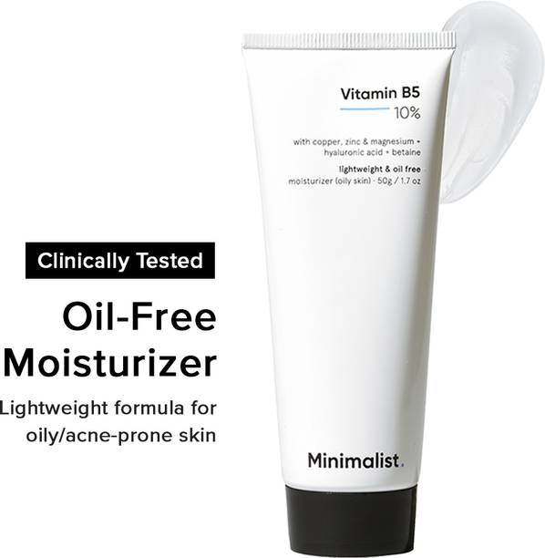 Minimalist 10% Vitamin B5 Oil Free Face Moisturizer with Zinc, Copper & HA for Oily skin