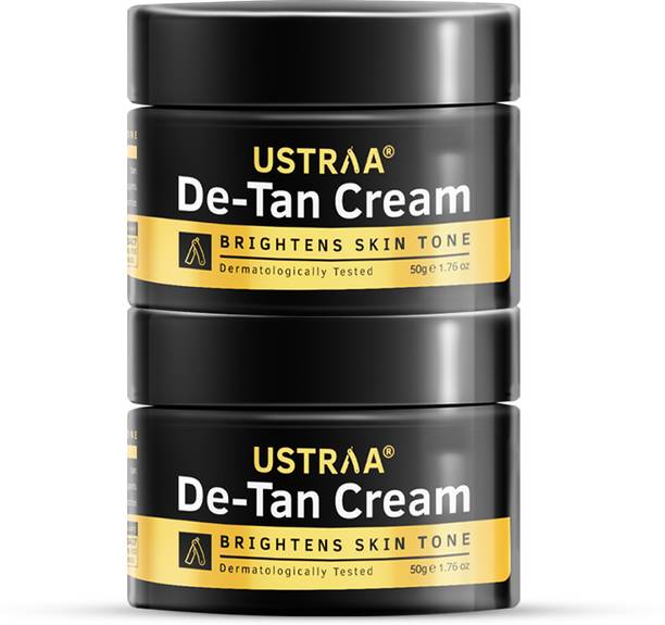 USTRAA De-Tan Cream - Effective Tan Removal For Men | With Japanese Yuzu | Set of 2