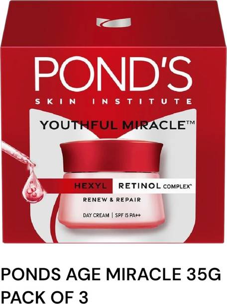 POND's Newly Age Miracle, Youthful Glow, Day Cream 35g pack of 3
