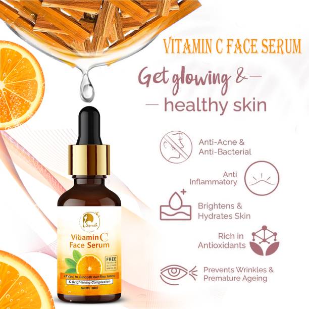 Sipradh Vitamin C Face Serum | For Clear and Brighter Skin | Reduces Dark Spots,Glowing