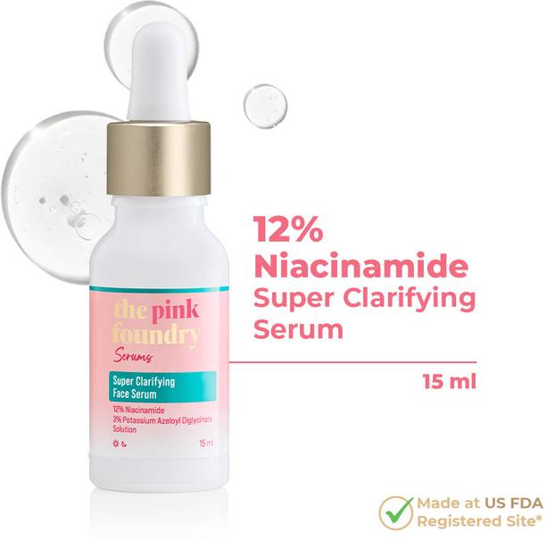 The Pink Foundry 12% Niacinamide Serum|Evens Skin Texture,Controls Excess Oil&Refines Pores