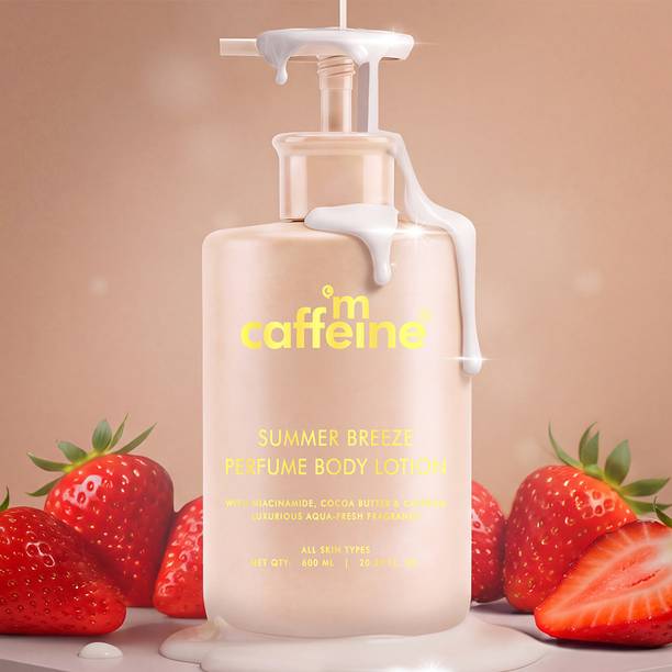 mCaffeine Summer Breeze Perfume Body Lotion with Niacinamide, Cocoa Butter & Shea Butter