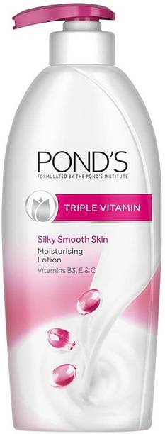 PONDS Triple Vitamin B3, E & C Moisturising Body Lotion For Silky Smooth Skin (275 ml)