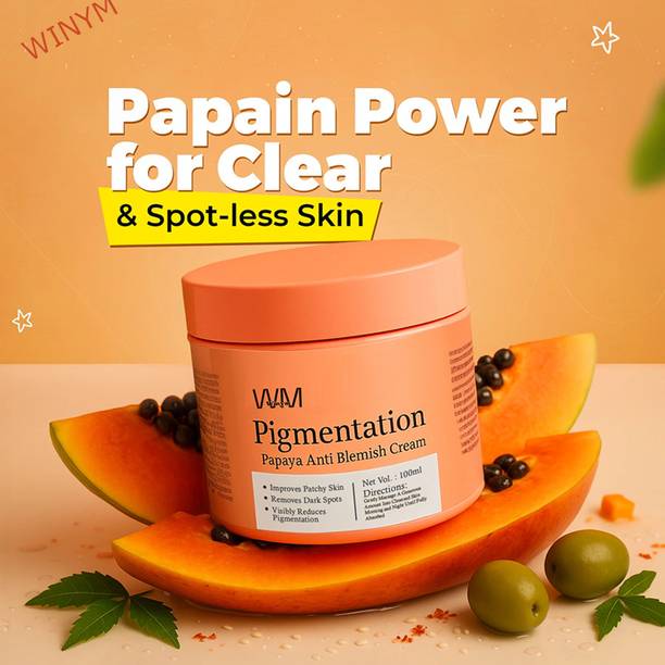 Winym Papaya Anti Blemish Cream for Pigmentation & Bright Skin Tone