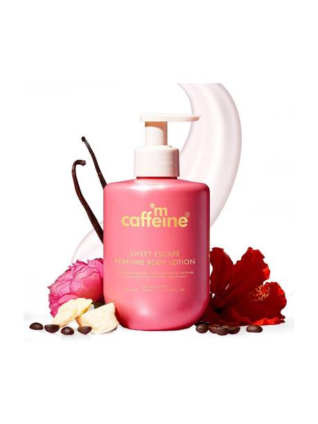 mCaffeine Sweet Escape Perfume Body Lotion |Deeply Butter Moisturizes| Fruity-Floral Scent