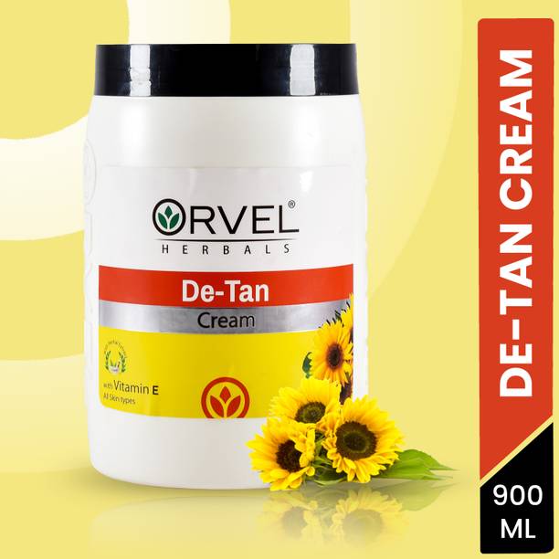 orvel HERBALS DETAN CREAM | WITH KOJIC , MILK PROTEIN & HONEY| 15 DAYS TAN REMOVAL