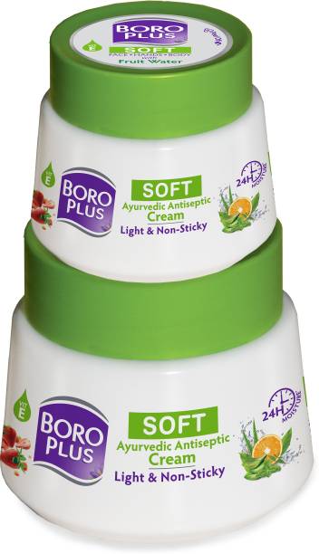 BOROPLUS Soft Ayurvedic Antiseptic Cream|Light & Non-sticky|24H moisturisation