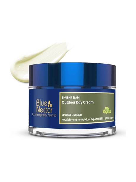 Blue Nectar Brightening Day Cream for Men with SPF 30, Eladi, for Oily & Dry Skin