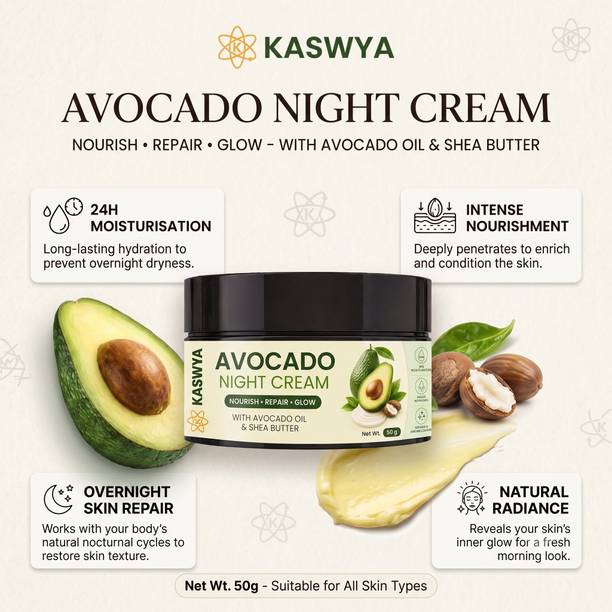 Kaswya Avocado Whitening Night Cream