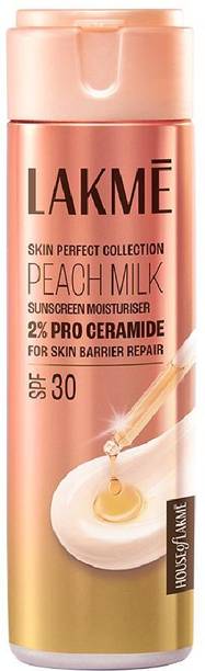Lakmé Peach Ceramide Moisturizer with SPF 30| For Dry, Normal & Sensitive Skin