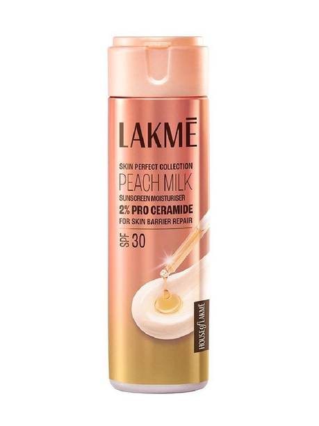 Lakmé Peach Ceramide Moisturizer with SPF 30| For Dry, Normal & Sensitive Skin