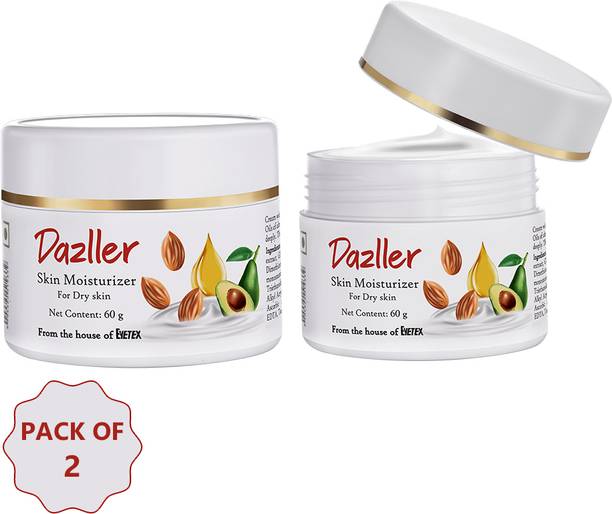 Dazller Skin Moisturizing Cream,Deep Hydration,Natural Extracts,Vitamins C&E-(Pack of 2)