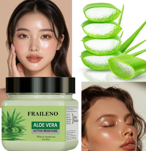 FRAILENO Aloevera Cream Oil-Free Moisturizer | Non Sticky,|24 Hr Hydration for Oily Skin