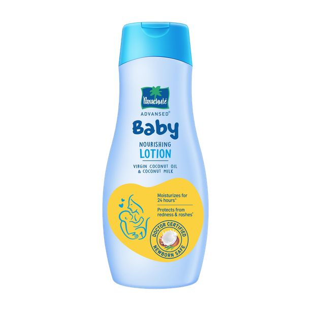 Parachute Advansed Baby Lotion for New Born Babies, Ph 5.5, 24Hr Moisturization, Doctor Certified