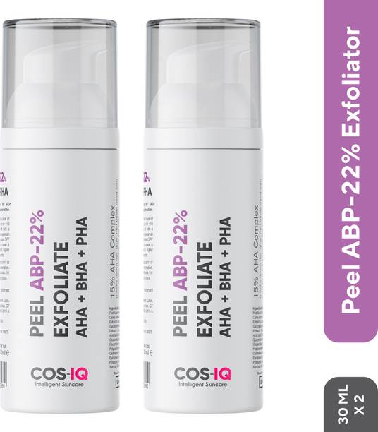 Cos-IQ ABP 22% Regular Use Exfoliating Peel AHA 15% + PH 5% + BHA 2% Pack of 2
