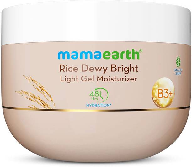 Mamaearth Rice Dewy Bright Light Gel Moisturizer with R...