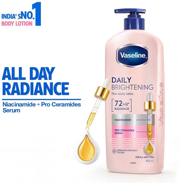 Vaseline Daily Brightening Body Lotion For Healthy & Glowing Skin with Niacinamide