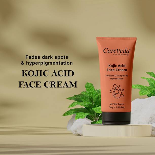 CareVeda Kojic Acid Cream For Reduces Dark Spots & Pigmentation, For All Skin Types