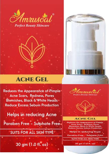 AMRUSOAL Anti Acne Gel, Pimple dark spot remover Gel, Anti Blemish, Soothes & Dark Spots