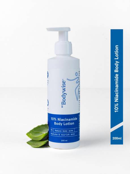 Be Bodywise 10% Niacinamide Body Lotion for Acne Marks | With Aloe Vera Extract | No Paraben